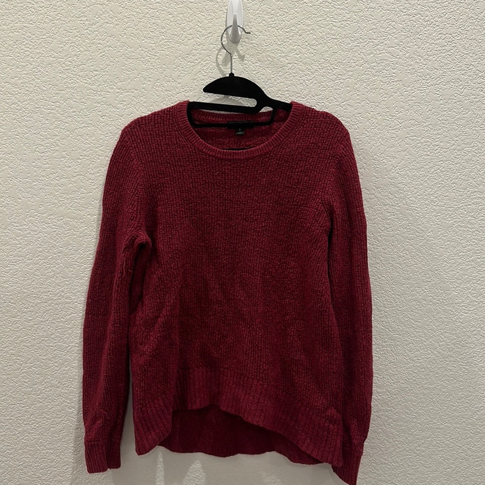 J Crew Red Sweater Perfect for Layering